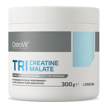 OstroVit Supreme Pure Tri-Creatine Malate Lemon 300g - Creatine Monohydrate - 08810 - 1