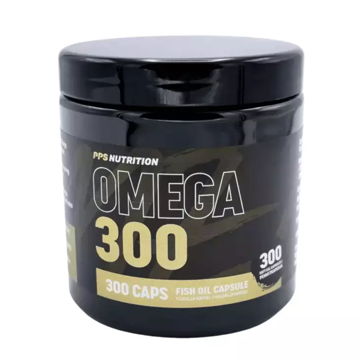 Omega-300 PPS Nutrition 300 kapselia Omega-3 kalaöljykapseli - Omega-3 rasvahapot - 00970 - 1