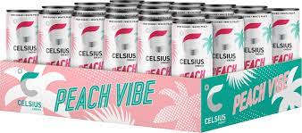 CELSIUS Peach Vibe 355 ml - Juomat - 07414-01 - 1
