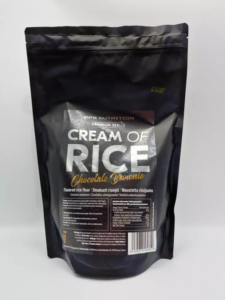 PPS Nutrition Cream of Rice riisijauhe - Nopeat hiilihydraatit - 09732-01 - 1