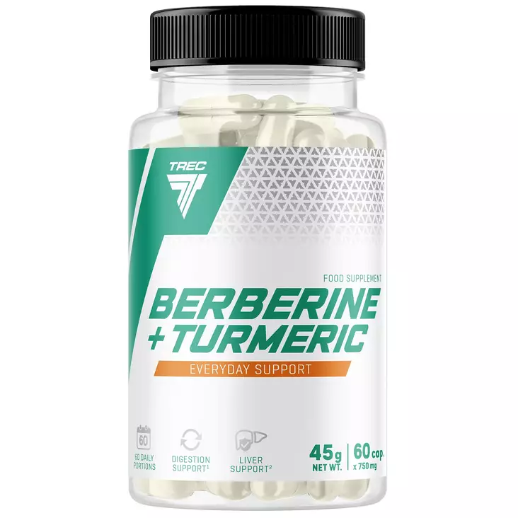 TREC Nutrition Berberine + Turmeric vatsan hyvinvointi - Vatsan ja suoliston hyvinvointi - 11721 - 1