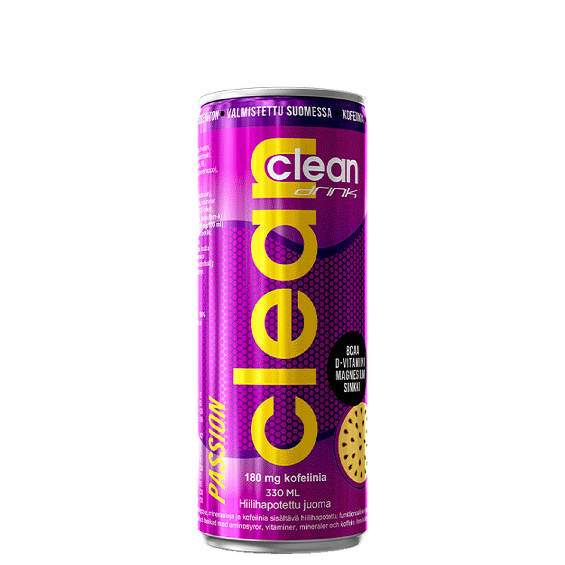 Clean Drink 330ml Passion energiajuoma verkkokauppa