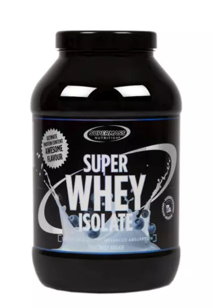 Super Whey Isolate 1300g SuperMass Nutrition Heraproteiini-isolaatti 1300g Blueberry Milkshake -  - 900461-61-02246-02 - 1