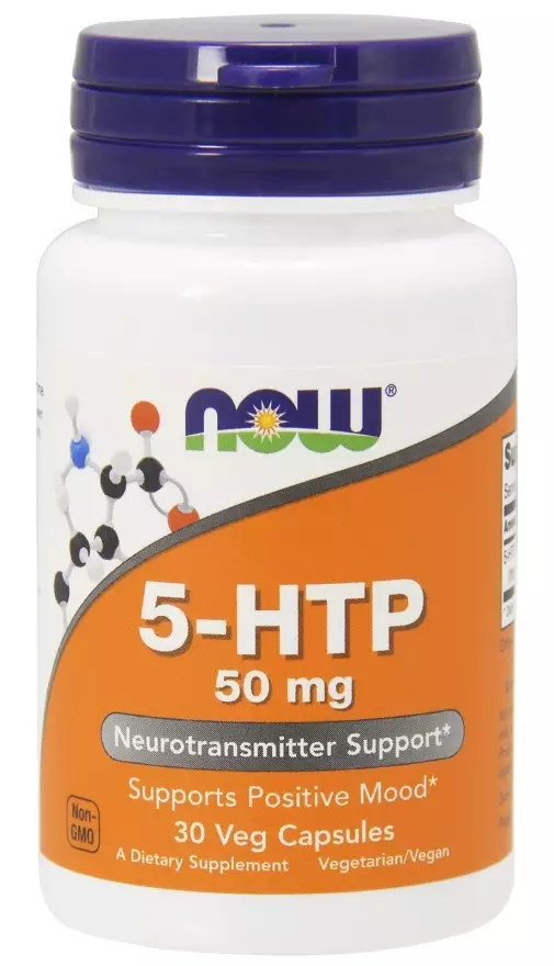 NOW Foods 5-HTP 50mg aminohappo kapseli - Unen laatu - 11322 - 1