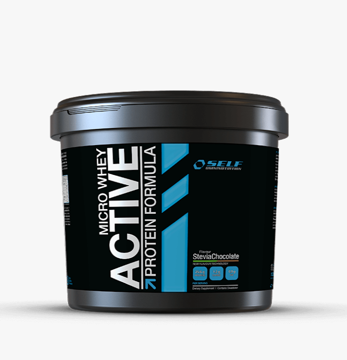 SELF OMNINUTRITION MICRO WHEY ACTIVE 1 KG – Proteine Isolate Del Siero Di Latte – Gusto Caramello Salato – Integratore Sportivo Low Carb