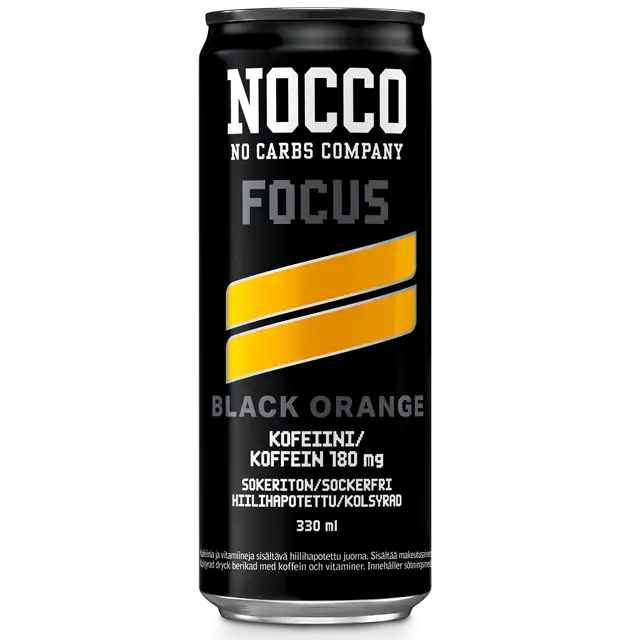 NOCCO Focus Black Orange Energiajuoma - Juomat - 10803 - 1