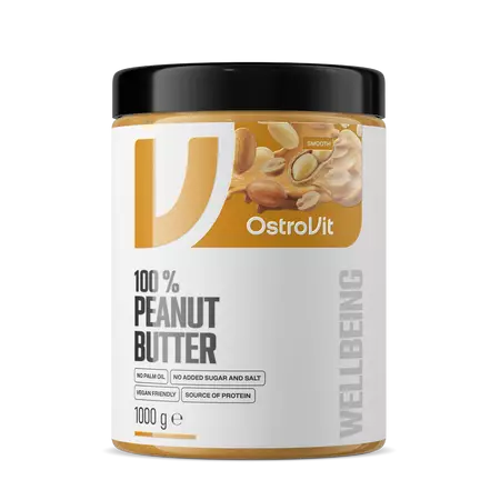 OstroVit Peanut Butter 100% Smooth 1000g - Nut Butters - 09383 - 1