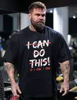 Attitude Gym Wear I CAN DO THIS! t-paita - Miesten yläosat - 11364 - 1