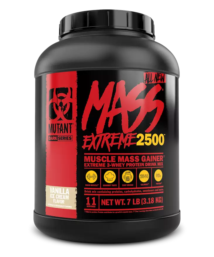 Mutant Mass XXXTREME Vanilla Ice Cream 3,18 kg=20 - Gainer / massanlisääjät - 07938-04 - 1