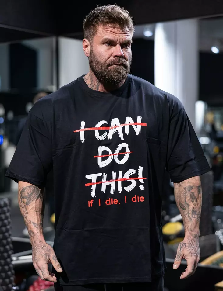 Attitude Gym Wear I CAN DO THIS! t-paita - Miesten yläosat - 11364 - 1