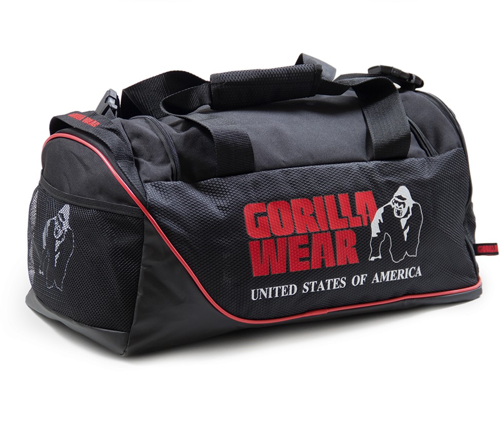 Gorilla Wear Jerome Gym Bag treenilaukku Black/Red verkkokauppa