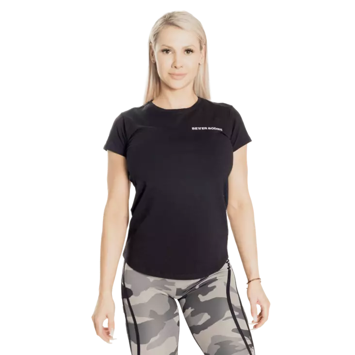 Better Bodies Regular Tee Black - Damskappor - 09285 - 1