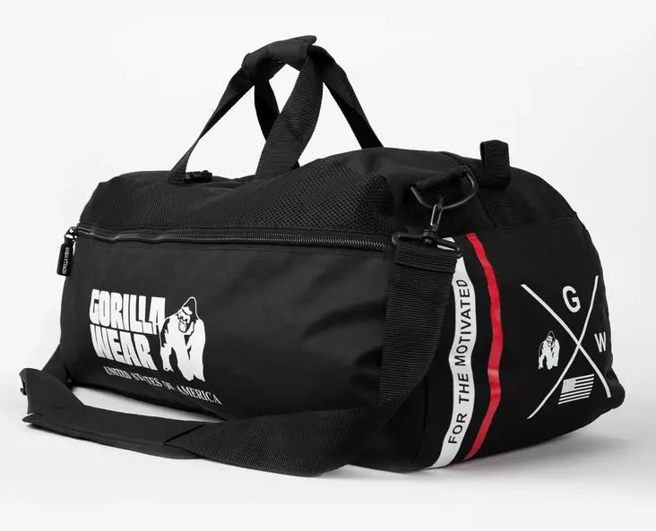 Gorilla Wear Norris Hybrid Gym Bag/Backpack Black - Träningsväskor och ryggsäckar - 09345 - 1