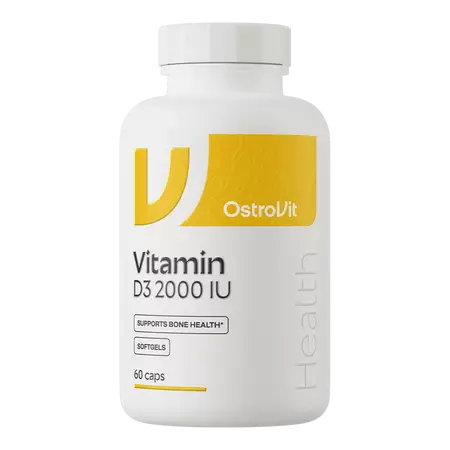OstroVit Vitamin D3 2000 IU softgels 60 caps - D-vitaminer - 08835 - 1