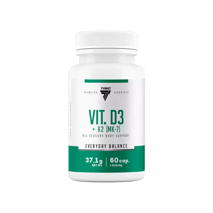TREC Nutrition Vit.D3+K2 60 caps - Vitamin D - 06935 - 1
