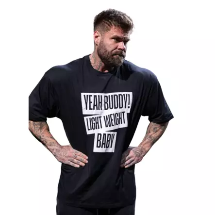 Attitude Gym Wear YEAH BUDDY! LIGHT WEIGHT BABY t-paita - Miesten yläosat - 11366 - 2