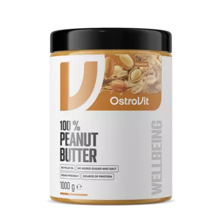 OstroVit Peanut Butter 100% Crunchy - Nötkrämer - 10966 - 1