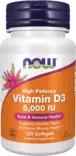 NOW Foods Vitamin D3 5000 iU D vitamiini - D-vitamiinit - 02116 - 1