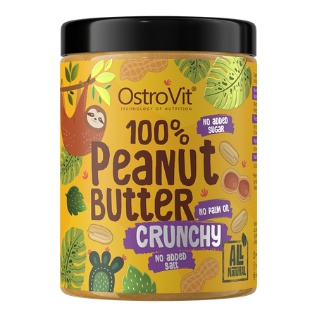 OstroVit Peanut Butter 100% Crunchy maapahkinävoi - Pähkinävoit - 10966 - 1