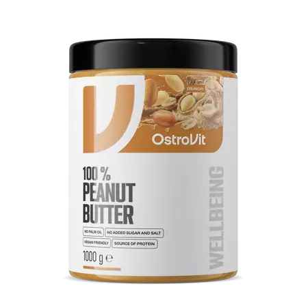 OstroVit Peanut Butter 100% Crunchy maapahkinävoi - Pähkinävoit - 10966 - 1