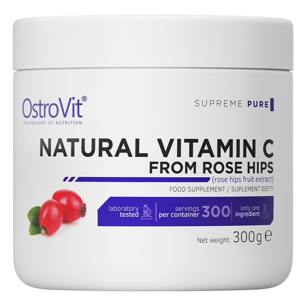OstroVit Supreme Pure Natural Vitamin C From Rose Hips 300g - C-vitamin - 08867 - 1