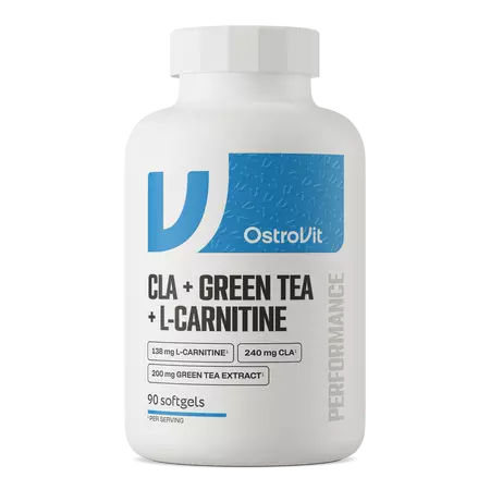 OstroVit CLA+Green tea+L-Carnitine fat burner - CLA and Green Tea - 11407 - 1