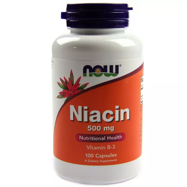 NOW Foods Niacin 500 mg Niasiini - B-vitamiinit - 08168 - 1