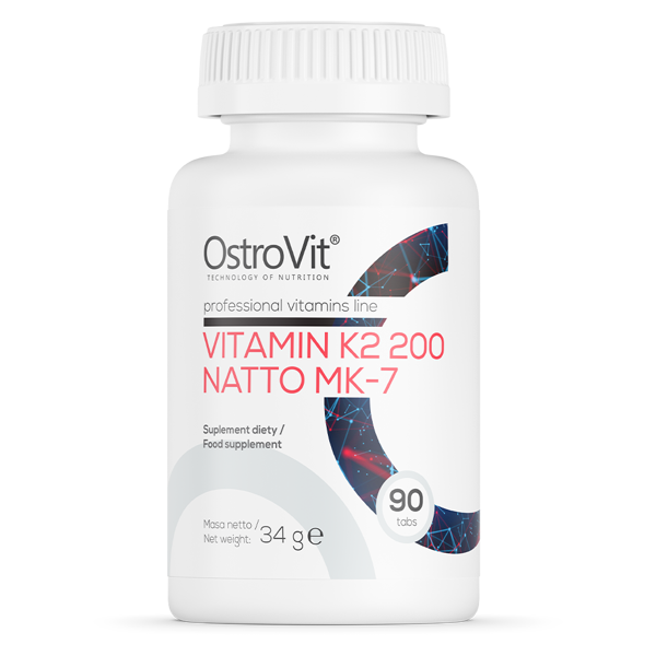 OstroVit Vitamin K2 200 Natto MK-7 90 tabs - Övriga vitamintillskott - 08869 - 1
