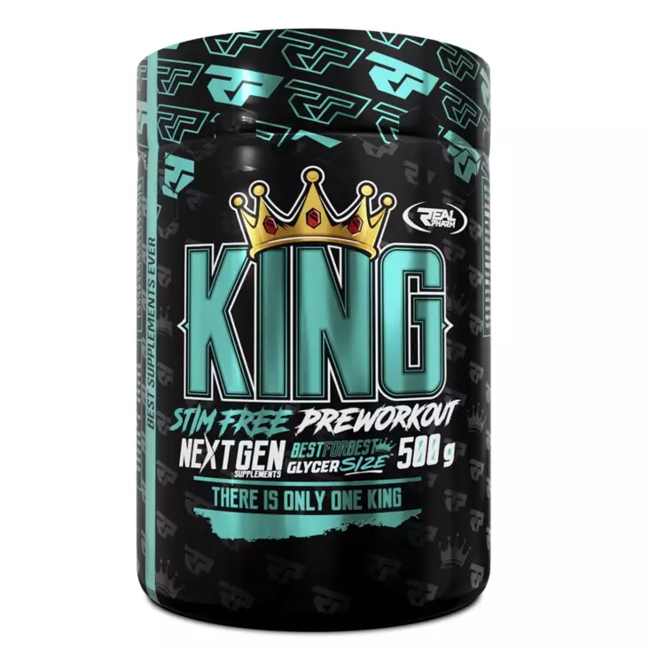 Real Pharm KING Preworkout Stim Free - Koffeinfri PWO-preparat - 11439 - 1