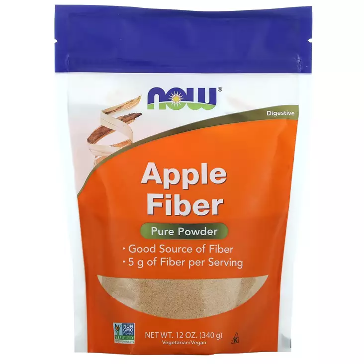 Now Foods Apple Fiber omenakuitujauhe - Vatsan ja suoliston hyvinvointi - 11719 - 1