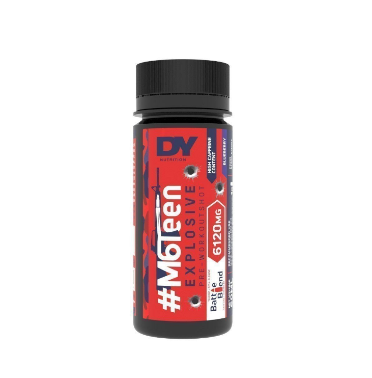 DY Nutrition M6Teen Explosive 60 ml Blueberry PWO shotti - Tehonlisääjät ja PWO - 08514-01Blueberry - 1